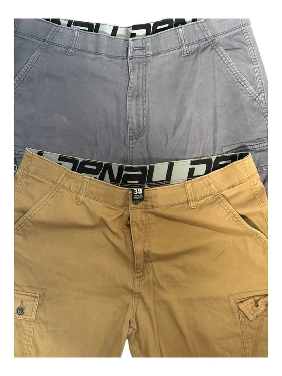 Cargo Shorts in Tan and Gray by Denali (Size 38) 2 Pc. Set - Picture 2 of 4